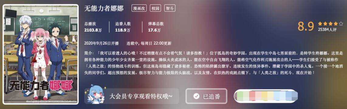 《无能力者娜娜》前期被误会 星空体育app剧情紧凑人设饱满可称本季佳作(图1)